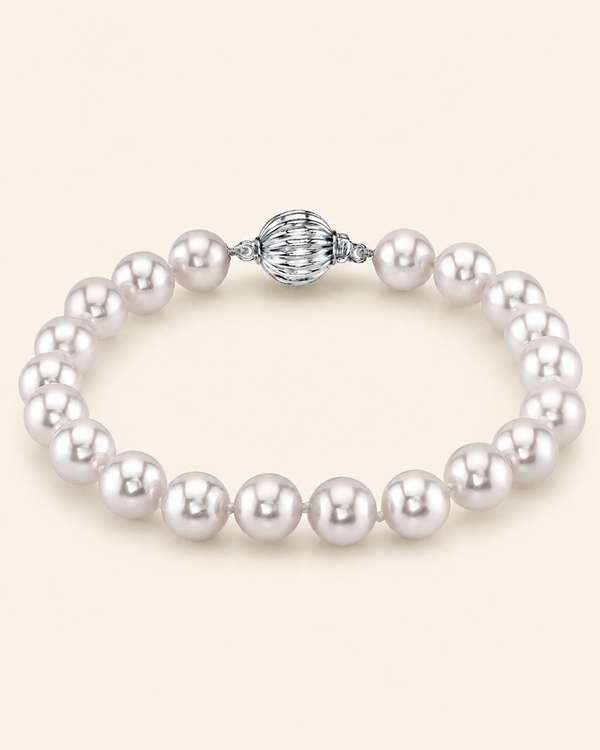 White Akoya Pearl Bracelet