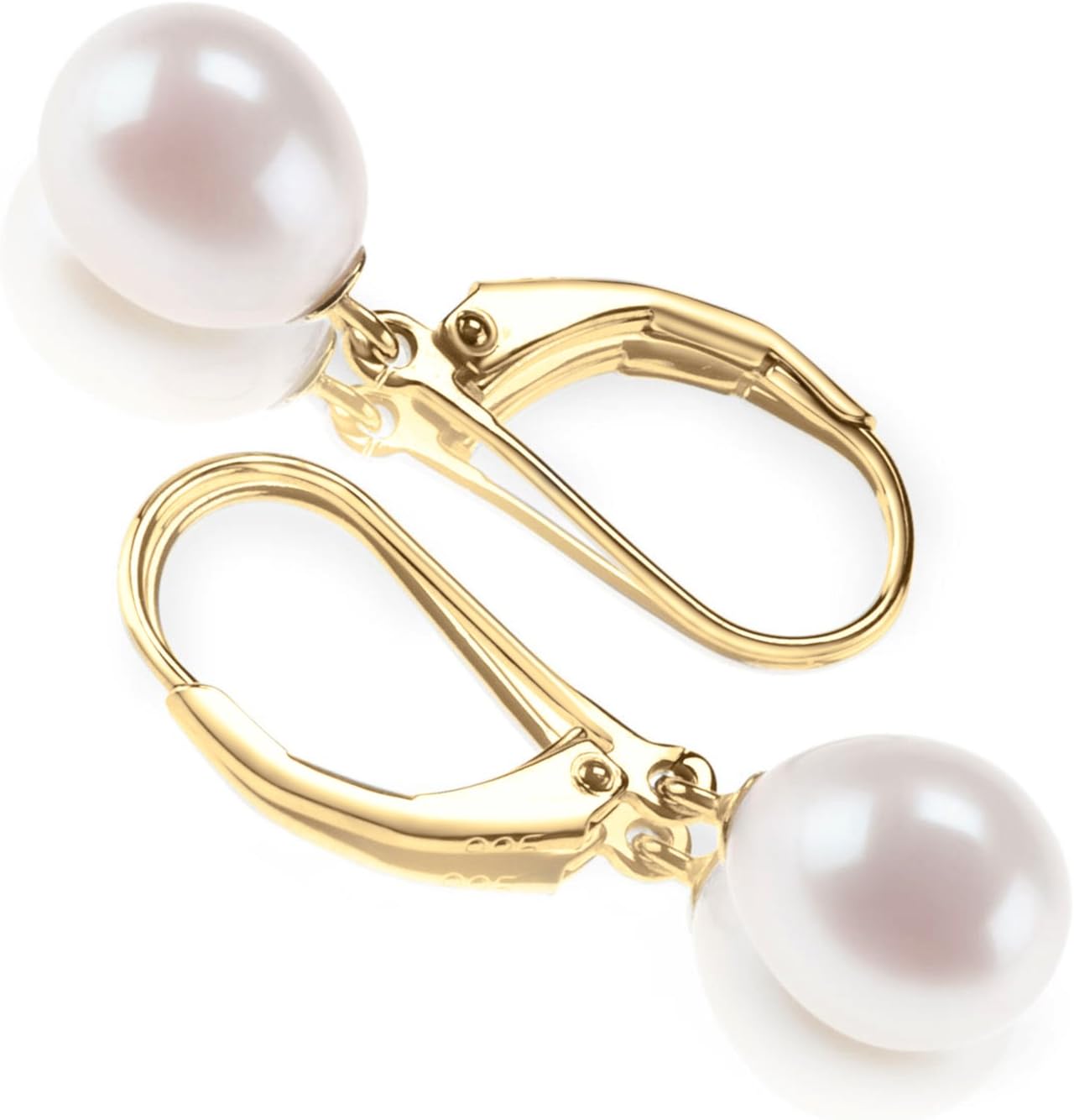 Cultured Freshwater Pearl Leverback Earrings