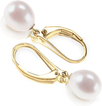 Cultured Freshwater Pearl Leverback Earrings