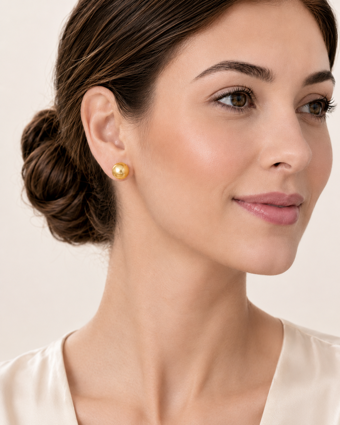 Studs that sit neatly at the lobe.