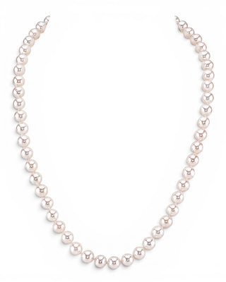 7.5–8mm white Freshwater pearl necklace, AAA grade, by Prestige Pearl.