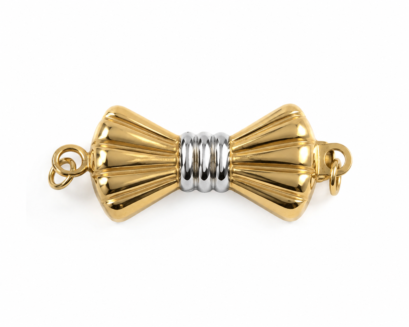 Bow Clasp 14KT Two-Tone Gold